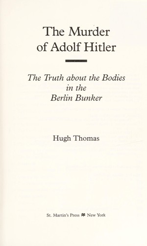 The murder of Adolf Hitler