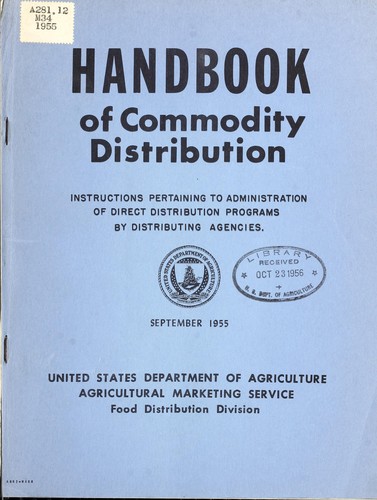Handbook of commodity distribution