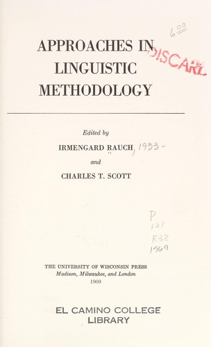 Approaches in linguistic methodology