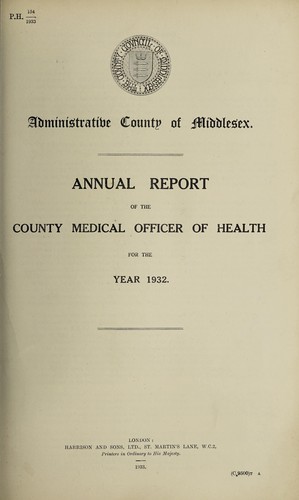 [Report 1932]