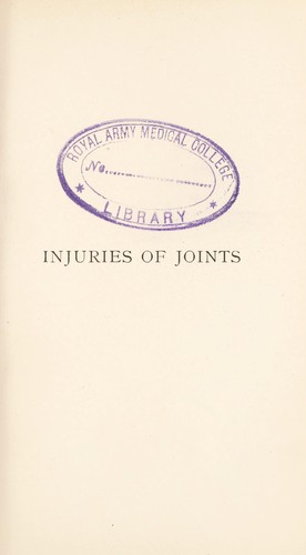 Injuries of joints