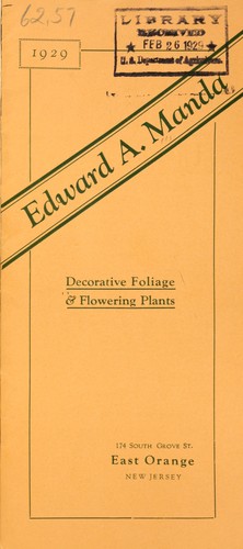 Decorative foliage & flowering plants