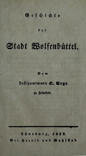 Geschichte der Stadt Wolfenbüttel