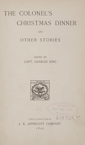 The colonel's Christmas dinner, and other stories