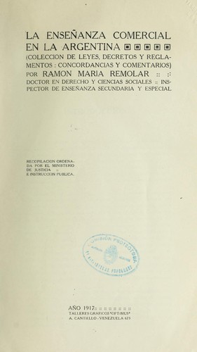 La enseñanza comercial en la Argentina