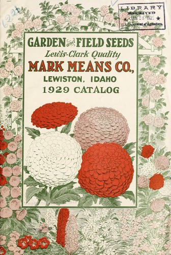 Garden and field seeds, Lewis-Clark quality