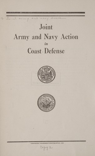 Joint army and navy action in coast defense