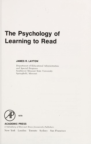 The psychology of learning to read