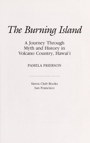 The burning island