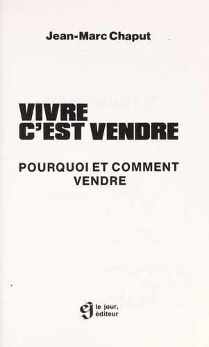 Vivre, c'est vendre