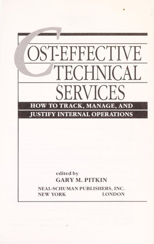 Cost-effective technical services