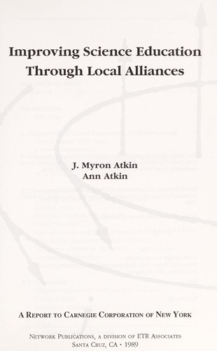Improving science education through local alliances