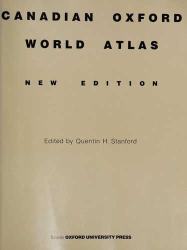 Canadian Oxford school atlas