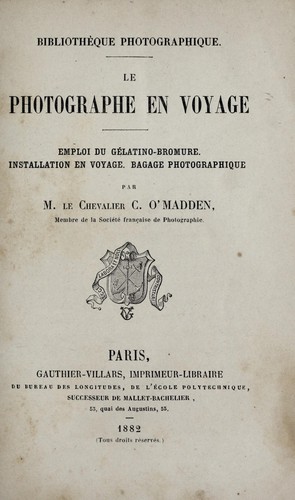 Le photographe en voyage