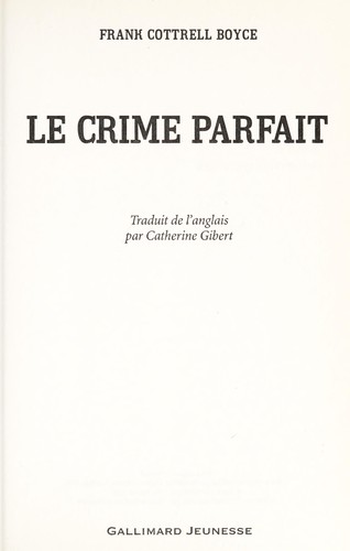 Le crime parfait