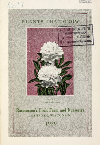 Plants that grow, 1929