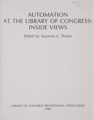 Automation at the Library of Congress