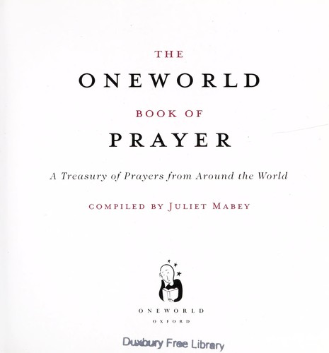 The Oneworld book of prayer