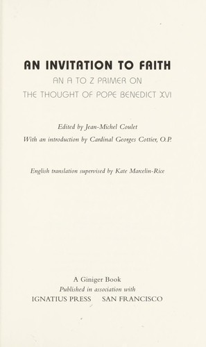 An invitation to faith