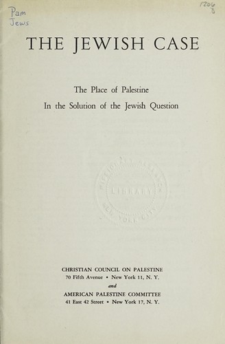 The Jewish case