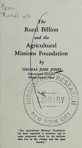The rural billion and the Agricultural Missions Foundation