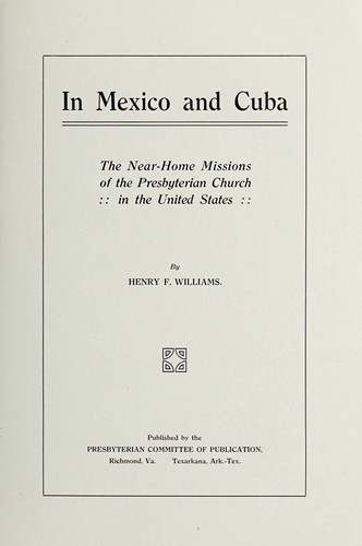 In Mexico and Cuba