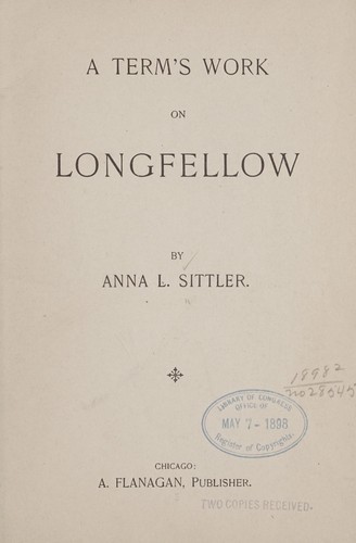 A term's work on Longfellow