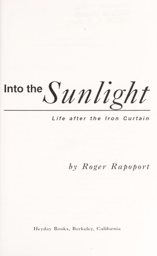 Into the sunlight