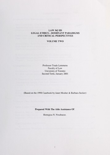 Legal ethics