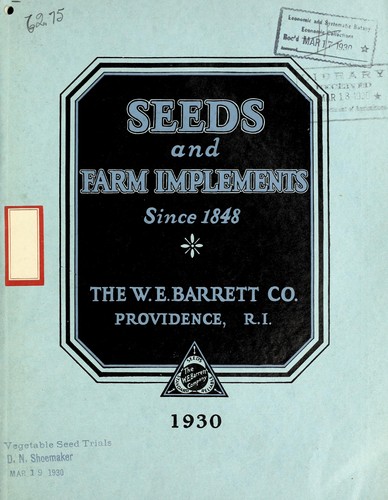 Seeds and farm implements since 1848