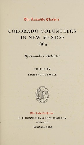 Colorado volunteers in New Mexico, 1862