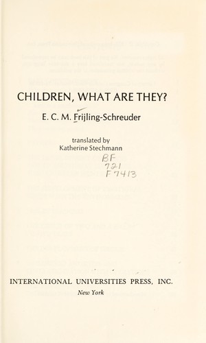 Children, what are they?