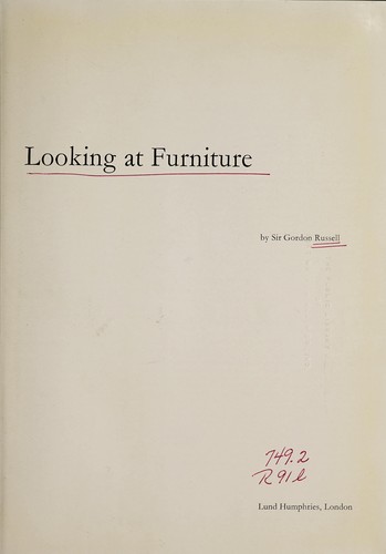 Looking at furniture