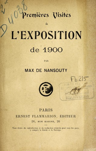 Premières visites à l'Exposition de 1900