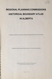 Regional planning commissions historical boundary atlas in Alberta