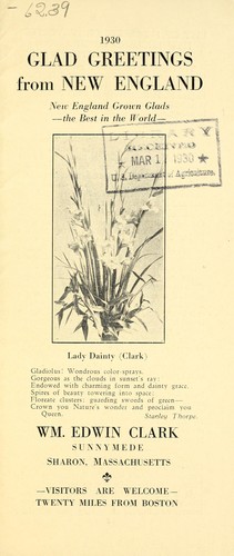 1930 Glad greetings from New England