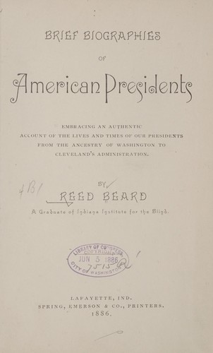 Brief biographies of American presidents