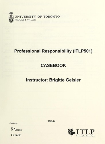 Professional responsibility (ITLP501)