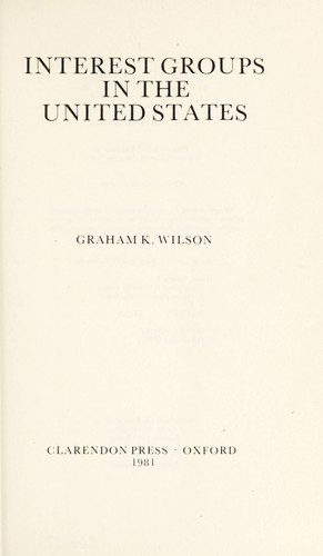 Interest groups in the United States