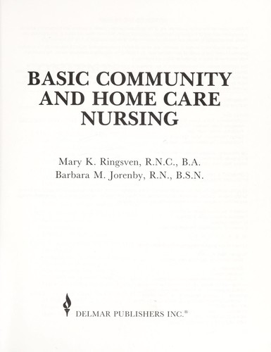 Basic community and home care nursing