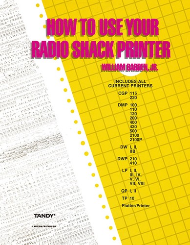 How to use your Radio Shack printer