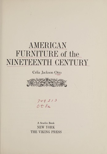American furniture of the nineteenth century