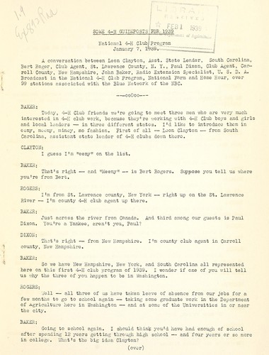 Some 4-H guideposts for 1939