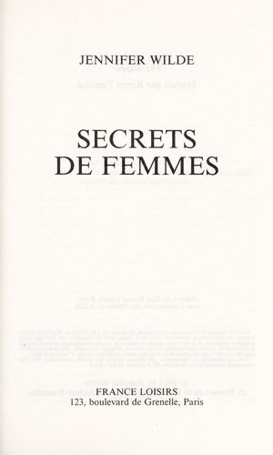 Secrets de femmes
