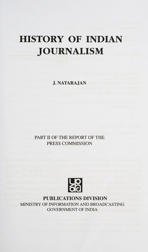 History of Indian journalism