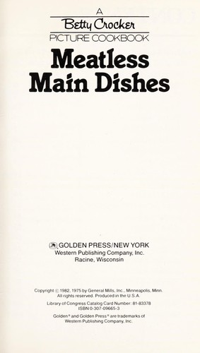 Meatless main dishes