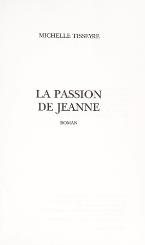 La passion de Jeanne