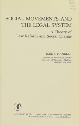 Social movements and the legal system