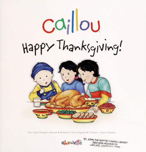 Caillou, Happy Thanksgiving (Confetti)