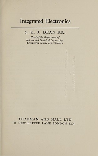 Integrated electronics